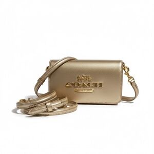 Coach Toni Metallic Gold Crossbody Bag